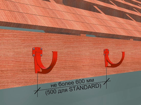 Расположение пластиковых кронштейнов на лобовой
                доске
