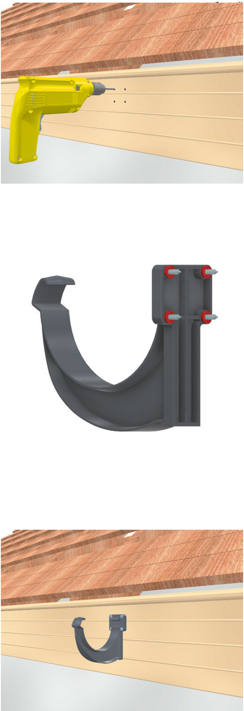 Особенности монтажа кронштейнов
                    на полимерный материал