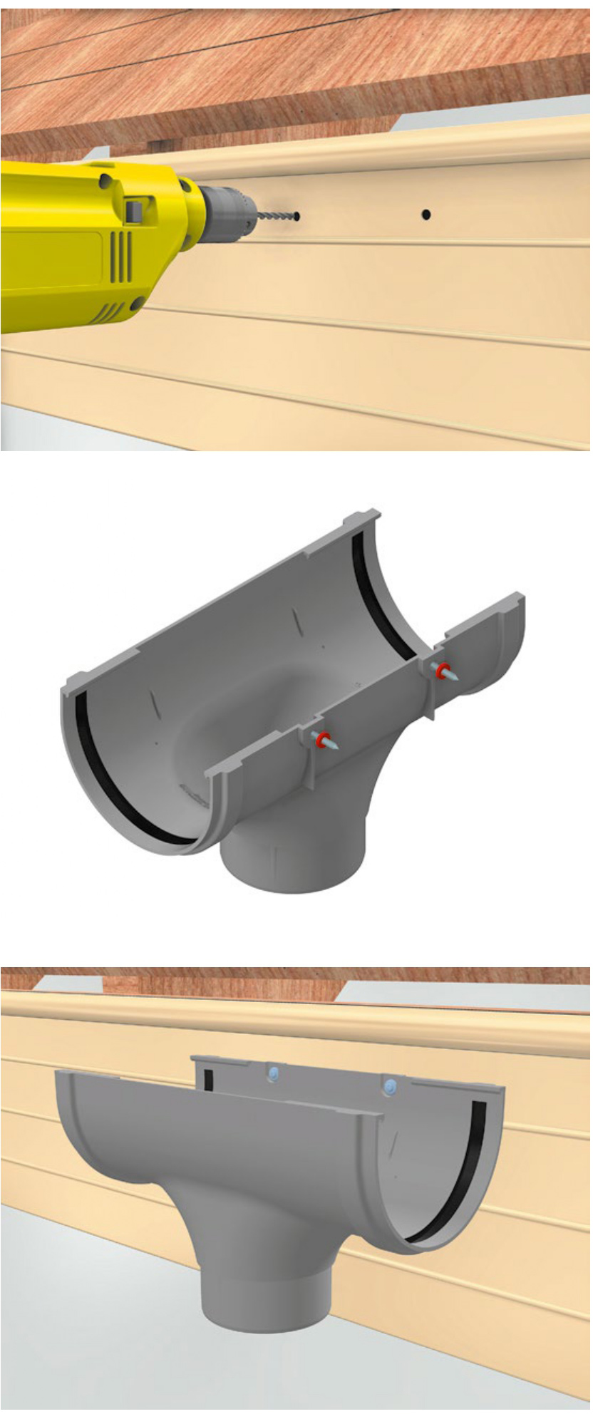 Особенности монтажа воронок
                    PREMIUM и STANDARD