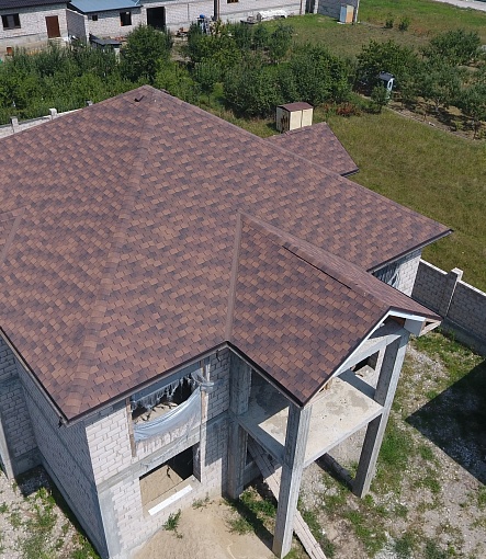 Гибкая черепица, серия PREMIUM, коллекция ЦЮРИХ, цвет Кофе - 10