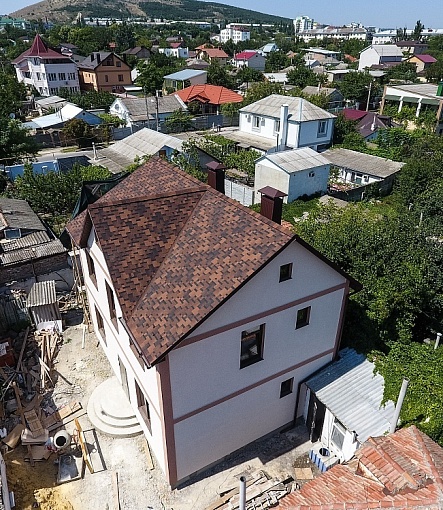 Гибкая черепица, серия PREMIUM, коллекция ГЕНУЯ, цвет Кофе - 4