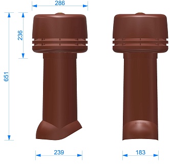 Чертёж Döcke Premium Трубный аэратор 167-650