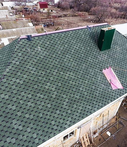 Гибкая черепица, серия STANDARD, коллекция СОТА, цвет Зеленый - 2