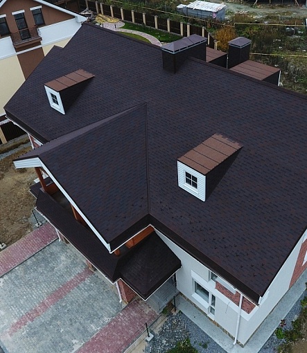 Гибкая черепица, серия PREMIUM, коллекция ГЕНУЯ, цвет Какао - 3
