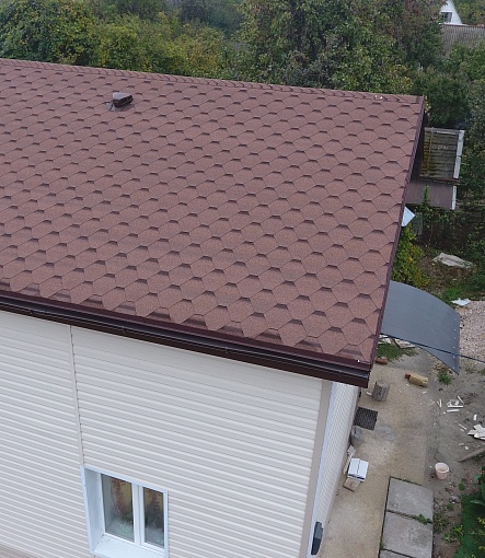 Гибкая черепица, серия STANDARD, коллекция СОТА, цвет Красный - 4