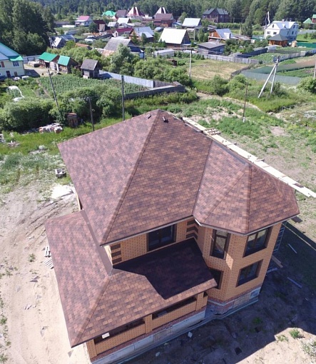 Битумная черепица, Серия Premium, Коллекция Цюрих, Цвет Кофе - 3