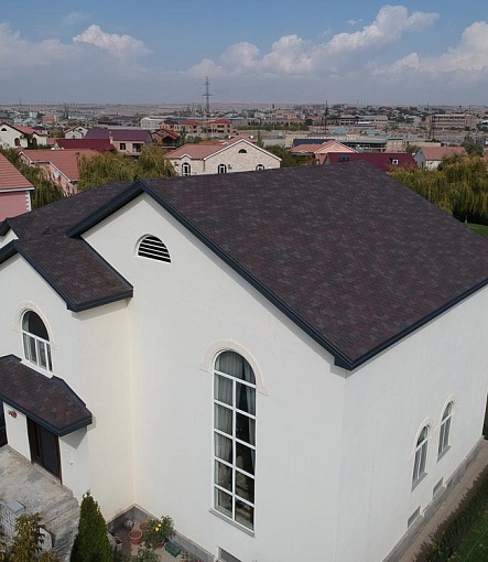 Гибкая черепица, серия PREMIUM, коллекция ЦЮРИХ, цвет Изюм - 1