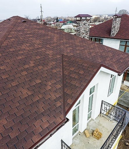 Гибкая черепица, серия STANDARD, коллекция КРОНА, цвет Коричневый - 5