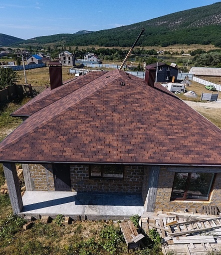 Гибкая черепица, серия PREMIUM, коллекция ЦЮРИХ, цвет Кофе - 3