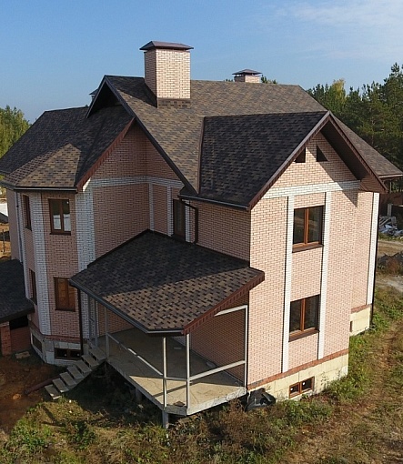 Гибкая черепица, серия PREMIUM, коллекция ГЕНУЯ, цвет Трюфель - 6