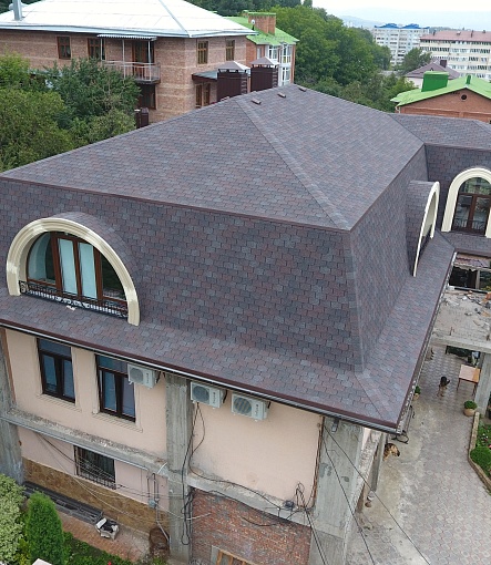 Гибкая черепица, серия PREMIUM, коллекция ЦЮРИХ, цвет Изюм - 3