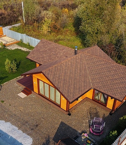 Гибкая черепица, серия PREMIUM, коллекция ГЕНУЯ, цвет Кунжут - 2