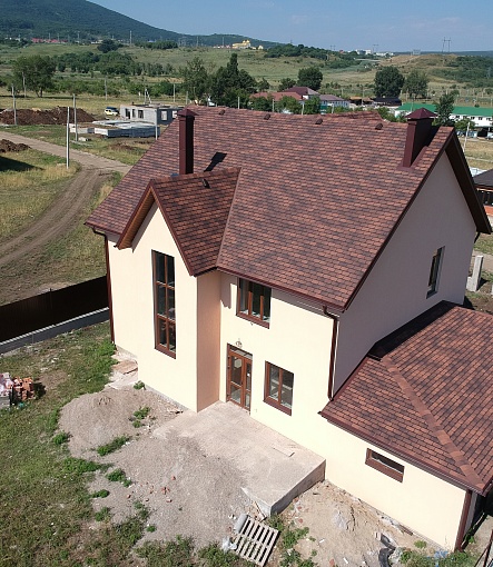 Гибкая черепица, серия PREMIUM, коллекция ЖЕНЕВА, цвет Кофе - 2