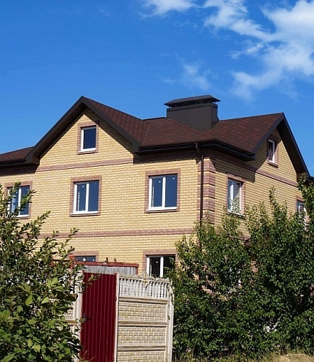 Гибкая черепица, серия PREMIUM, коллекция ШЕФФИЛД, цвет Бисквит - 2