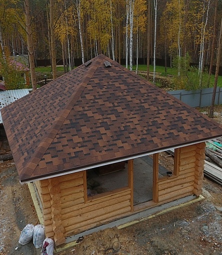 Гибкая черепица, серия PREMIUM, коллекция ГЕНУЯ, цвет Кофе - 5