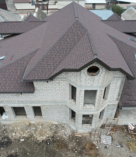 Ламинированная черепица, серия DRAGON PREMIUM, цвет Зрелый каштан - 1
