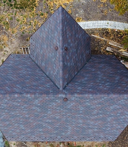 Гибкая черепица, серия PREMIUM, коллекция ЦЮРИХ, цвет Изюм - 2