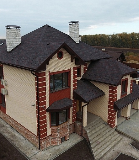 Гибкая черепица, серия PREMIUM, коллекция ЦЮРИХ, цвет Изюм - 2