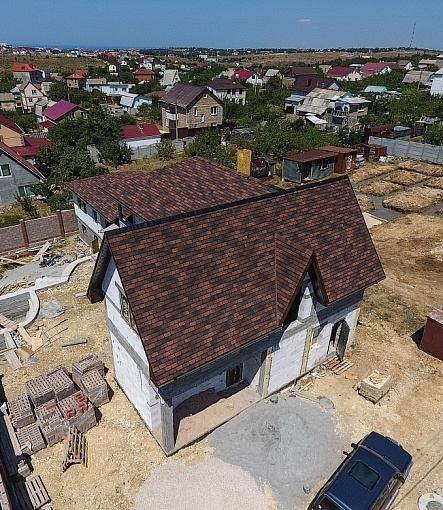 Гибкая черепица, серия PREMIUM, коллекция ЖЕНЕВА, цвет Кофе - 6