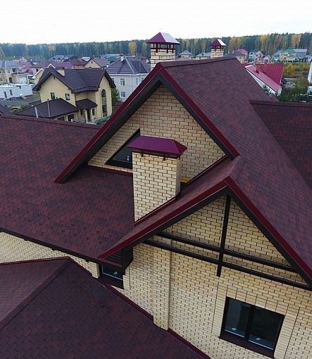 Гибкая черепица, серия PREMIUM, коллекция ЦЮРИХ, цвет Чили - 2
