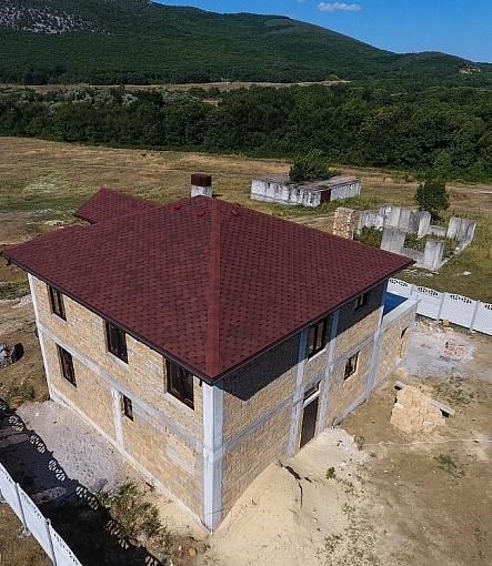 Гибкая черепица, серия PREMIUM, коллекция ШЕФФИЛД, цвет Клубника - 4