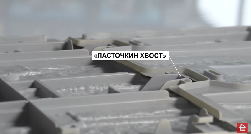 Замок для стыковки фасадной панели