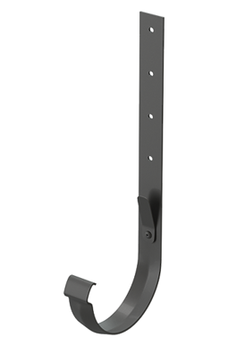 Кронштейн желоба металлический Lux Графит, (RAL 7024)