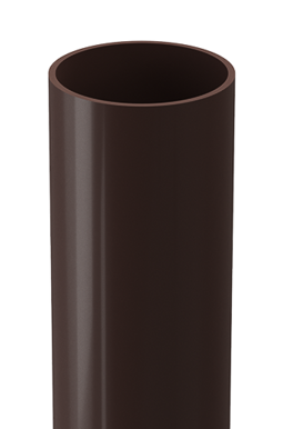 Труба водосточная 1 м Premium Шоколад, (RAL 8019)