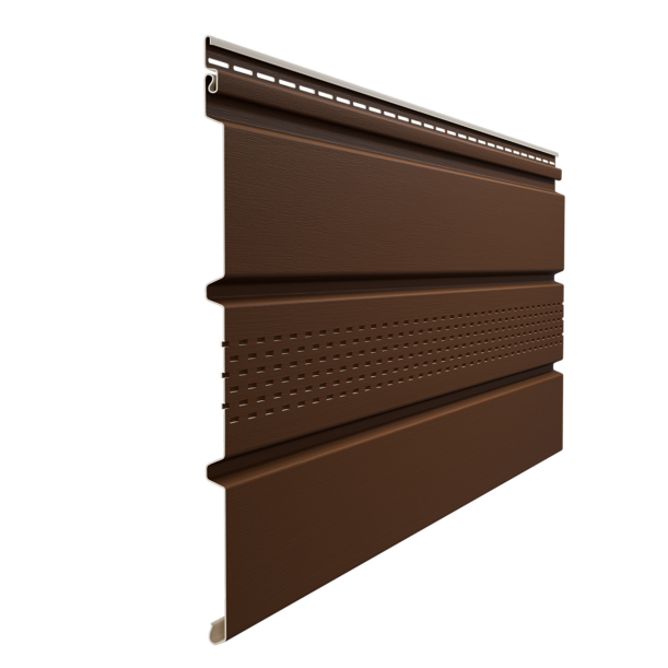 Софит Premium, T4 с центральной перфорацией, каштан - 1