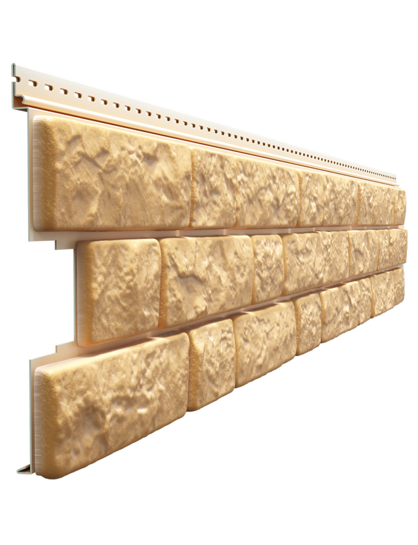 Сайдинг LUX под камень, Bergart, пекан - 1