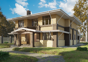 Сайдинг LUX под камень, Bergart, пекан - 16