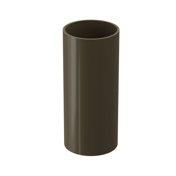 Труба водосточная 1 м Premium, каштан - 1