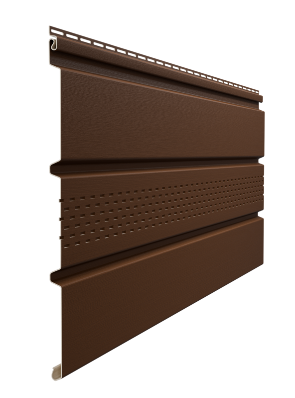 Софит Standard, T4 с центральной перфорацией, каштан - 1