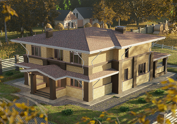 Сайдинг LUX под камень, Bergart, пекан - 15