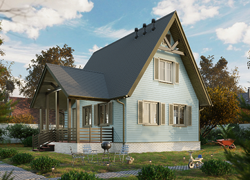 Сайдинг Standard, Корабельный брус, голубика - 2