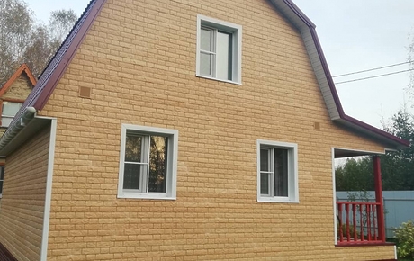 Сайдинг LUX под камень, Bergart, пекан - 20