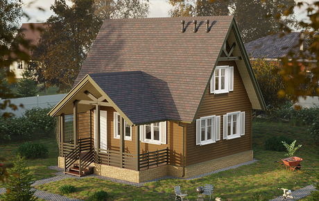 Сайдинг LUX под дерево, Ёлочка, миндаль - 9